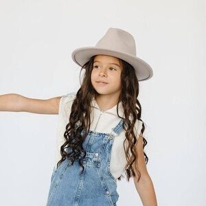 GIGI PIP Cream Beige Kids 100% Australian Wool Fedora size 53